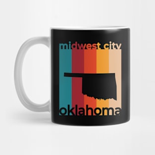 Midwest City Oklahoma Retro Mug